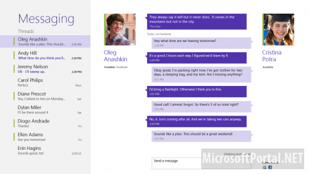 В Windows 8 Release Preview обновлены приложения Mail, Calendar, People и Messaging