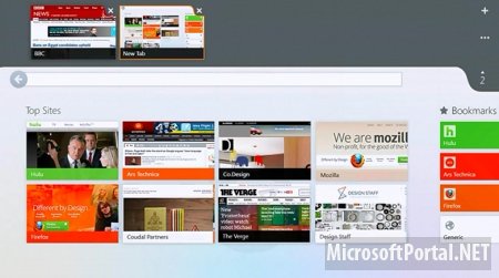 Mozilla снова демонстрирует Metro-версию Firefox