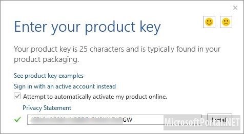 Активация Microsoft Office 2013 Customer Preview