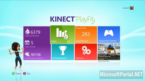 Microsoft представила новую фитнес-панель Kinect на Xbox LIVE