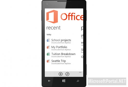 Особенности интерфейса Office 2013 для Windows Phone 8