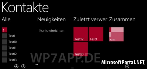 В Windows Phone 8 появятся группы контактов