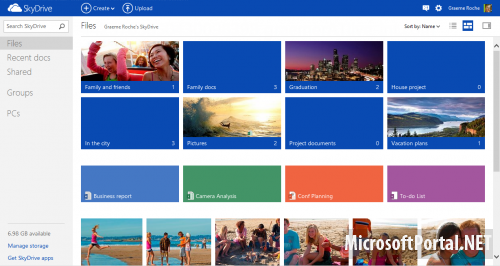 Microsoft обновила браузерную версию SkyDrive