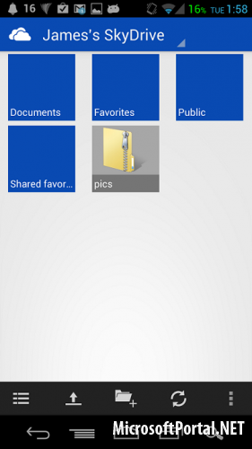 Microsoft выпустила SkyDrive для Android