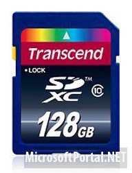 Transcend представила карту памяти SDXC Class 10 объёмом в 128 ГБ
