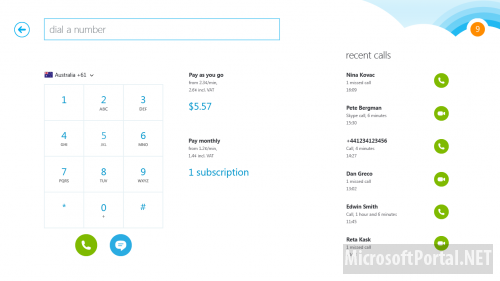 Бета-версия Skype для Windows 8 выйдет 26 октября