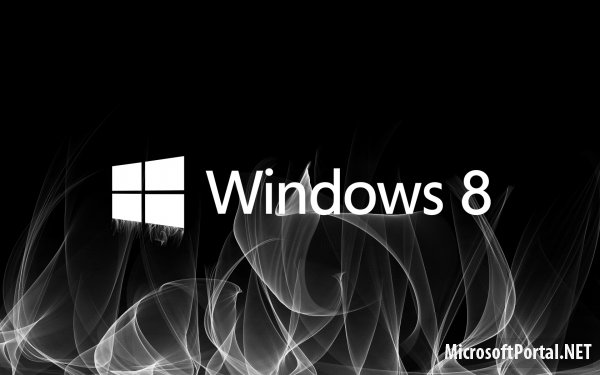 Дымящая обоина Windows 8