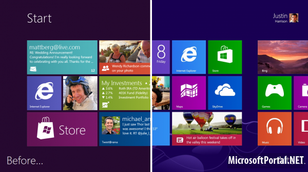 Эволюция Windows 8 – Часть 1: Стартовый экран
