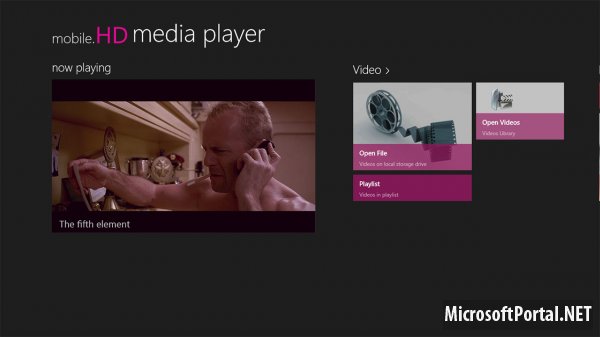 Windows Store: mobile.HD Media Player