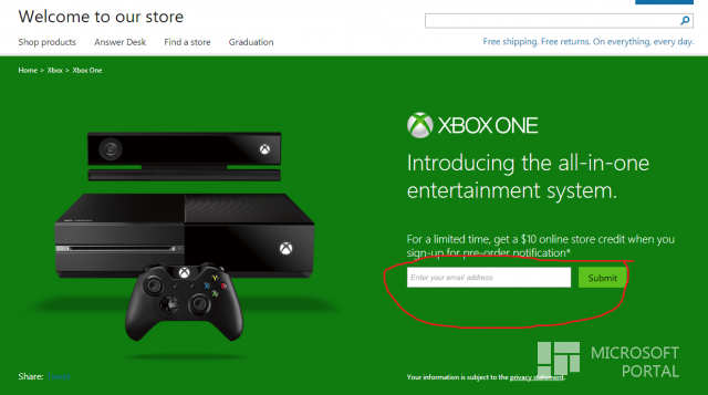 Открыта страница предварительного заказа Xbox One