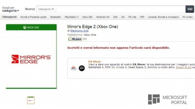 Mirror's Edge 2 для Xbox One уже в Amazon