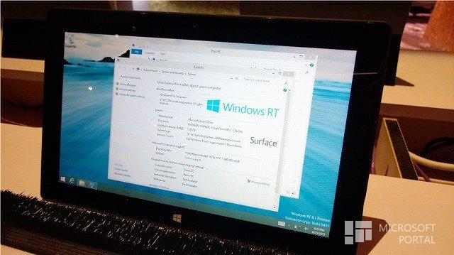 Windows RT 8.1 Preview замечена на BUILD 2013