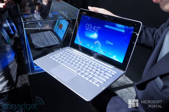 Планшет-ноутбук на базе Windows 8 и Android
