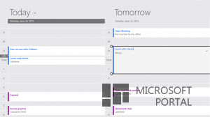 Новые скриншоты приложений Почта, Календарь и Контакты из Windows 8.1