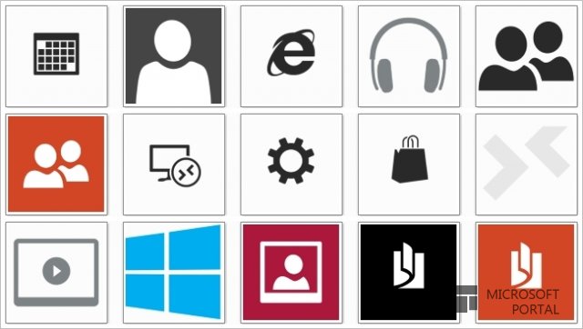 Иконки Windows 8