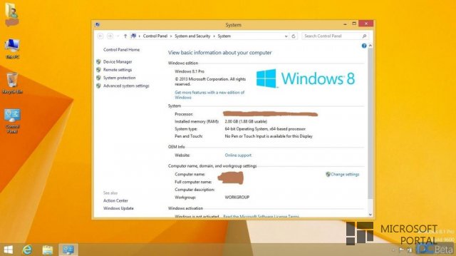 Английская версия Windows 8.1 RTM утекла в сеть!