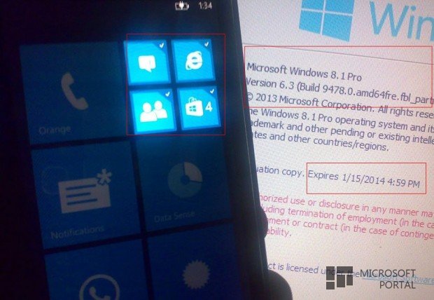 Новый скриншот Windows Phone 8.1?