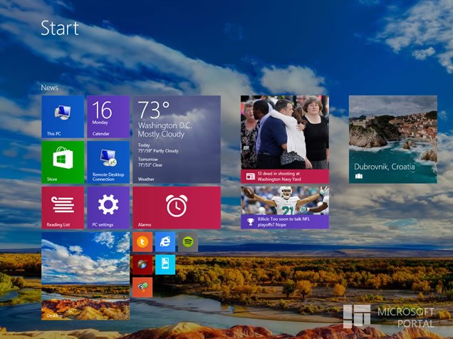 Windows 8.1 советы и рекомендации: Использование изображения фона Рабочего стола на вашем экране Пуск