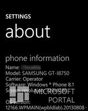 Снова новая информация о Windows Phone 8.1