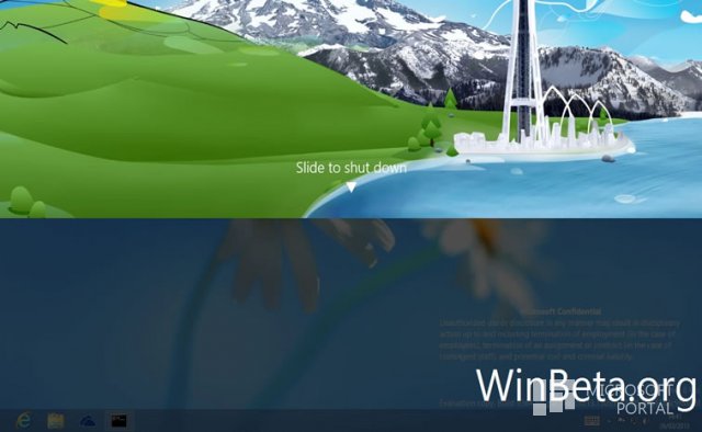 Функция «Slide to shutdown» в Windows 8.1