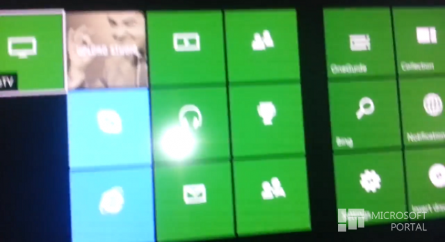 Неофициальное видео с интерфейсом Xbox One
