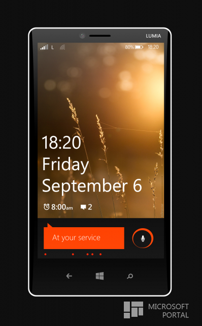 Windows Phone 8.1: Голосовой ассистент на экране блокировки