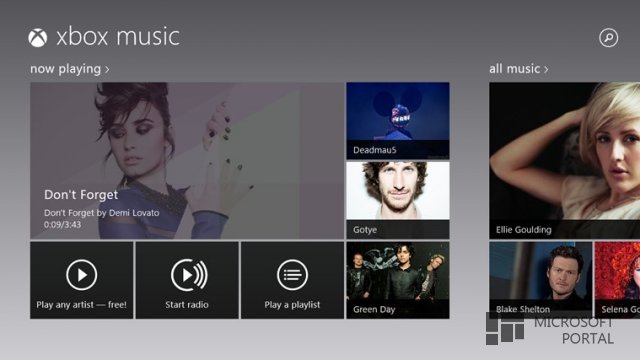 Небольшое обновление приложения Xbox Music