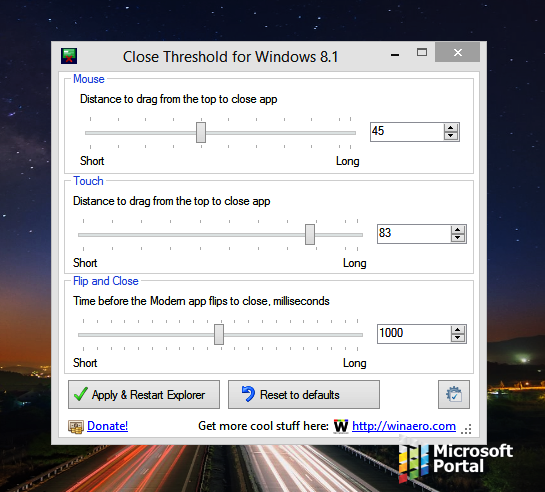 Меняем скорость закрытия приложений в Windows 8.1