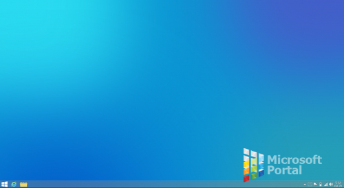 Привлекательная простота рабочего стола в Windows 9