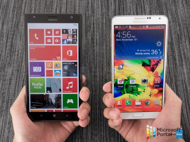 Nokia Lumia 1520 vs Samsung Galaxy Note 3