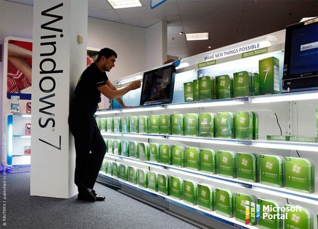 Компания Microsoft прекратила  поставки Windows 7 в розницу
