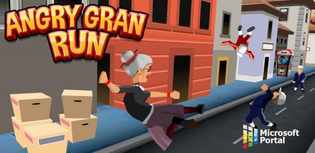 Angry Gran Run добежала и до Windows Phone!