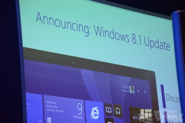 Microsoft анонсировала обновление для Windows 8.1