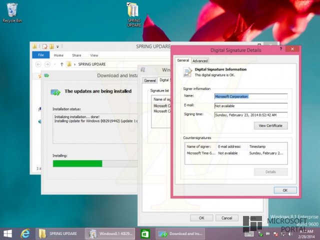 Компания Microsoft скомпилировала очередную RTM-Escrow сборку обновления Windows 8.1 2014 Update