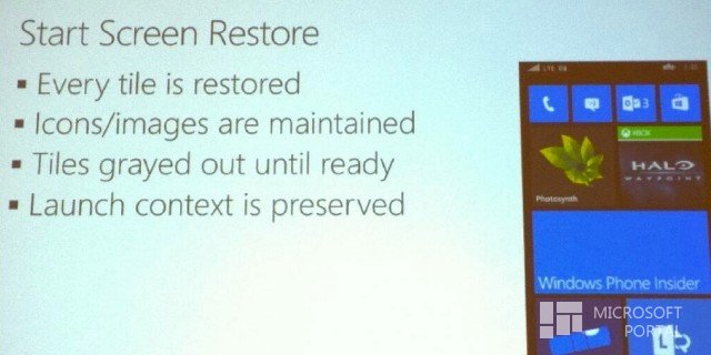 В Windows Phone 8.1 появится возможность резервного копирования и восстановления начального экрана