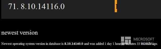 Первое обновление для WP8.1 достигло сборки 8.10.14140.0