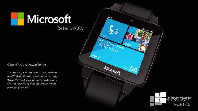Новый концепт smart watch Microsoft