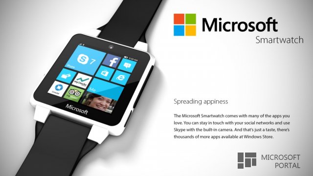 Новый концепт smart watch Microsoft 