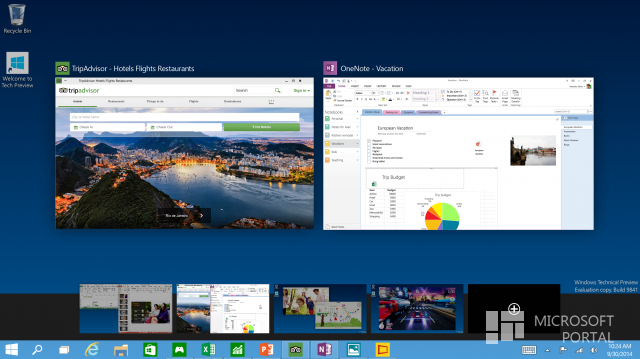 5 скриншотов Windows 10 Build  9841 (Technical Preview)
