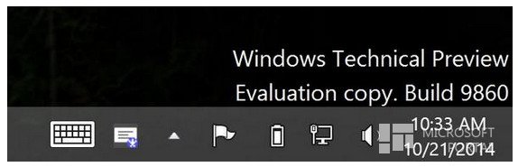 Microsoft дразнит нас сборкой Windows 10 Technical Preview Build 9860 ещё до её релиза