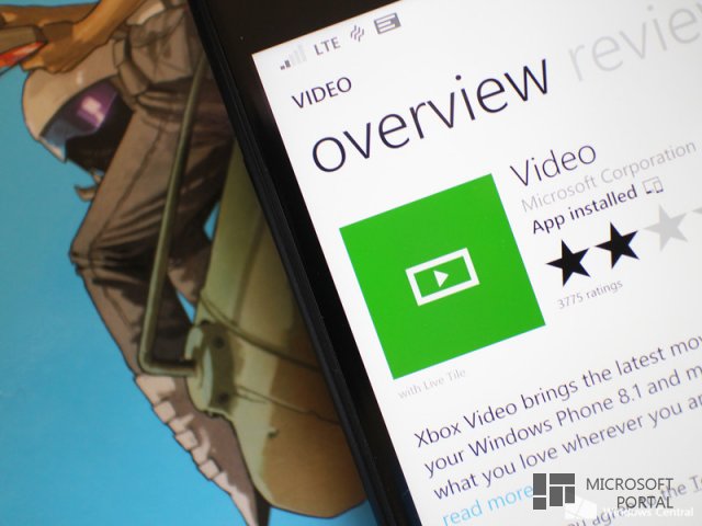 Компания Microsoft обновила приложение Xbox Video для WP