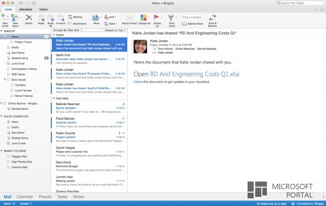 Пользователи Mac с подпиской Office 365 получили обновление для Outlook