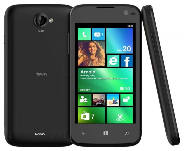Lava Iris Win1 – один из самых доступных смартфонов на Windows Phone