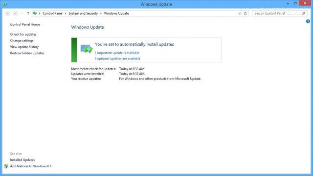 Многие пользователи по-прежнему сталкиваются с проблемой установки обновлений в Windows 8.1