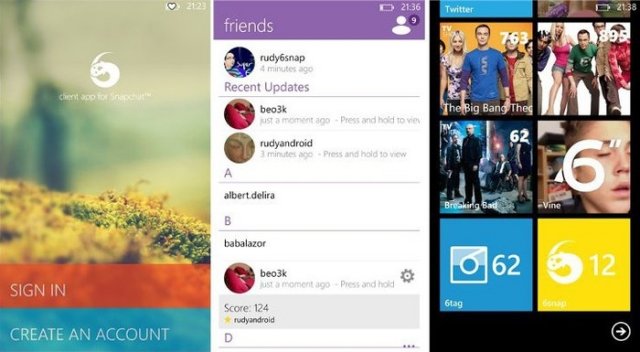 Из магазина Windows Phone были изъяты все неофициальные клиенты Snapchat