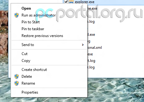 Скриншоты обновлённых контекстных меню в Windows 10