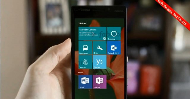 Предварительная версия Windows 10 для смартфонов должна быть выпущена вскоре после 21 января