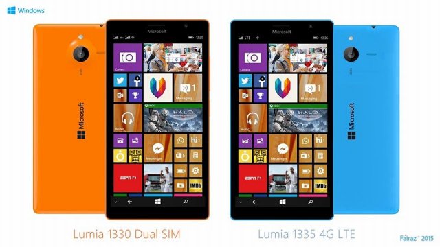 Концепт Lumia 1330 Dual Sim и Lumia 1335 4G LTE