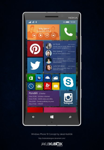 Windows Phone 10 UI Concept