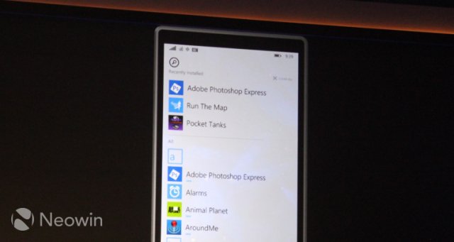 Microsoft продемонстрировала Windows 10 для смартфонов и небольших планшетов